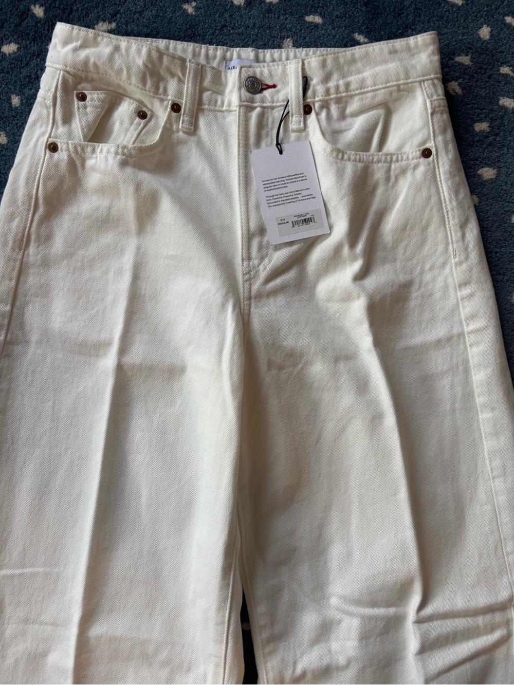 Victoria Beckham GAP Cream Wide-Leg Jeans never worn! With tags!